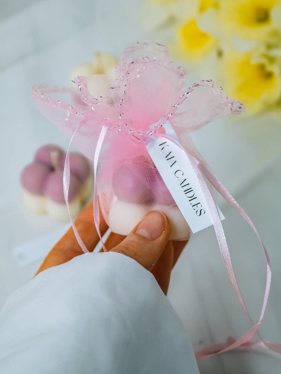 Marturii Botez lumanare Bubble - saculet & eticheta - imagine 13